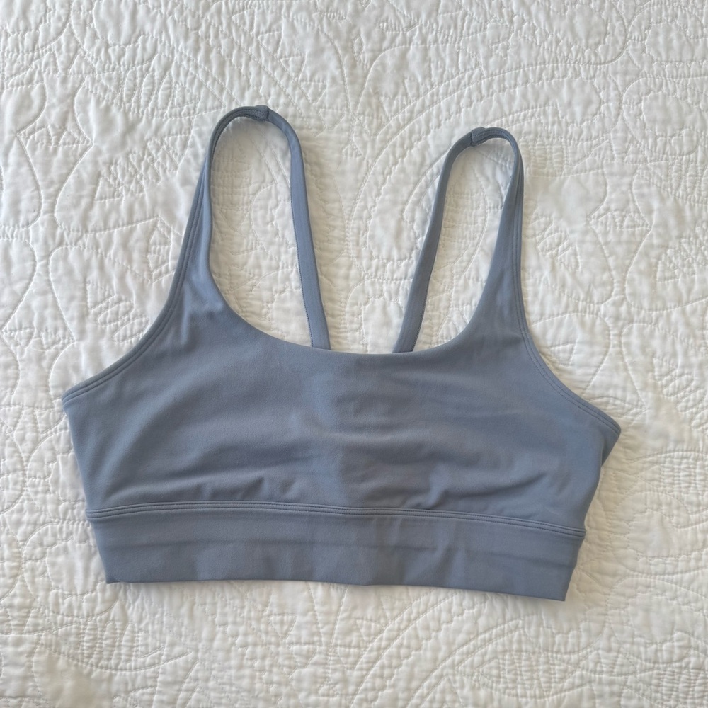 Vuori Yosemite Longline Sports Bra Light Blue Size S